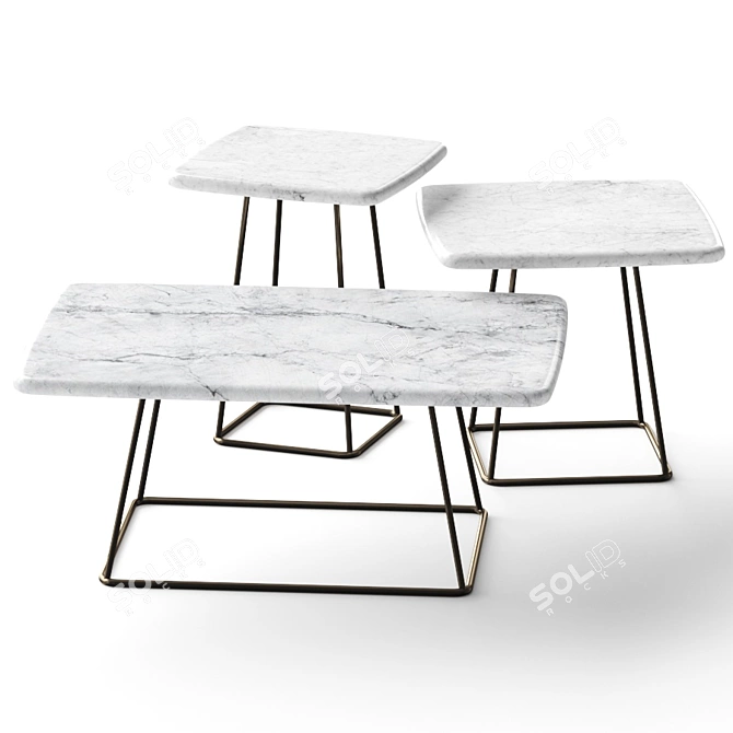 Minimalist Manolo Coffee Tables | Various Sizes | Vray & Corona | Rendered in v-Ray 3D model image 5