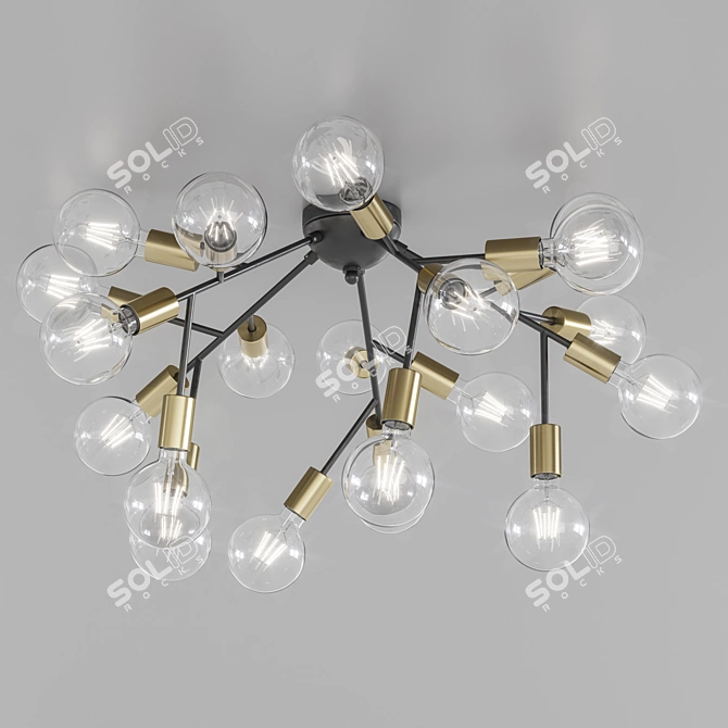 Spark PL20: Stylish Ceiling Light 3D model image 1