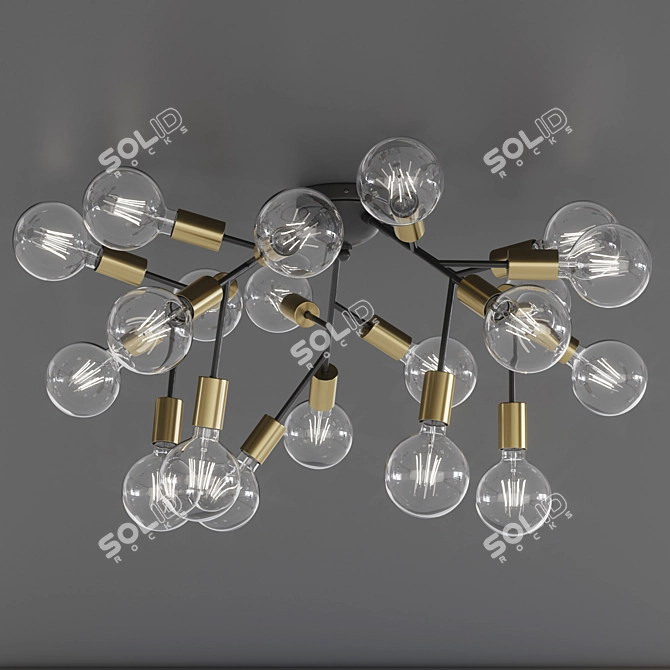 Spark PL20: Stylish Ceiling Light 3D model image 2