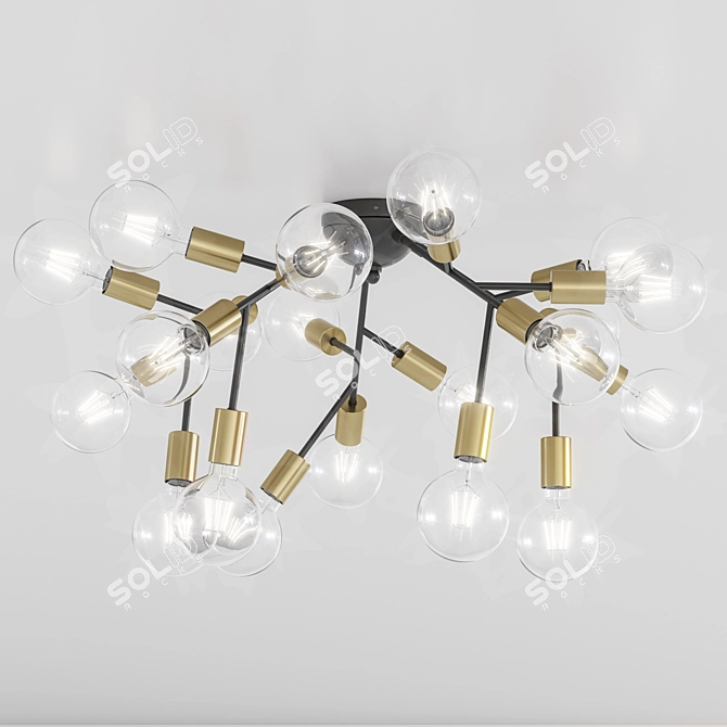 Spark PL20: Stylish Ceiling Light 3D model image 3