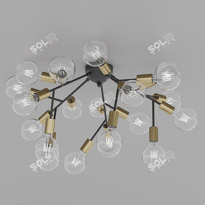 Spark PL20: Stylish Ceiling Light 3D model image 7