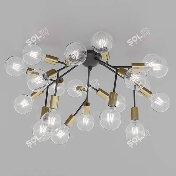 Spark PL20: Stylish Ceiling Light 3D model image 14