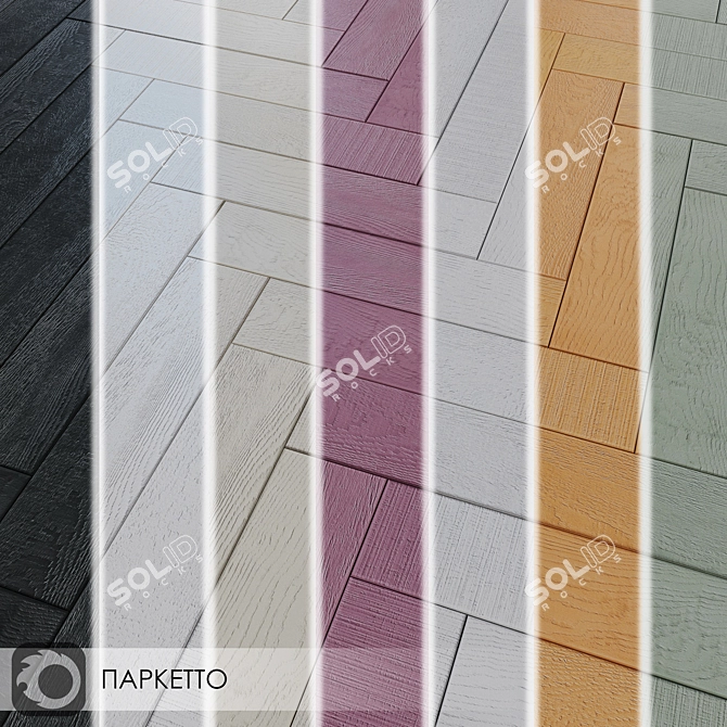  Milano Parquetto Ceramic Tiles 9.9x40.2 3D model image 3