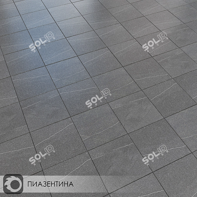 Piasentina Beige: 30x30 Matte Ceramic Tiles 3D model image 1