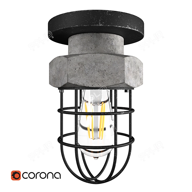 Lussole Loft LSP-9701: Elegant Italian Loft Style Pendant Light 3D model image 1