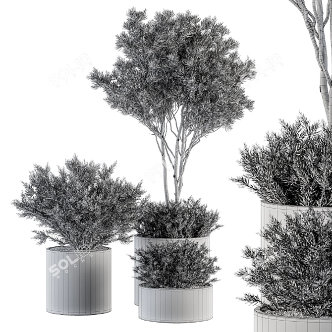 Nature's Oasis - Outdoor Plant Set 3D model image 5
