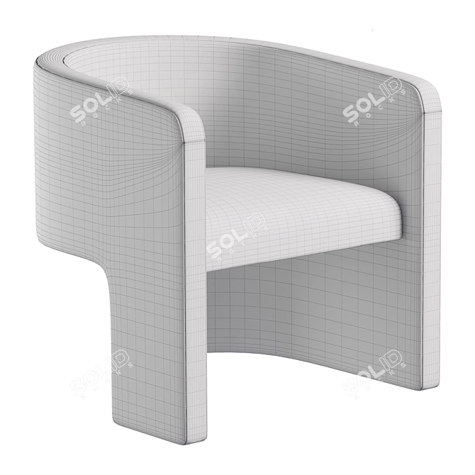 Elegant Martinique Chair - Timeless Design 3D model image 6