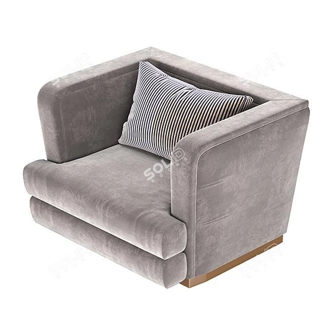 Comfortable Living Chair 3D model image 3