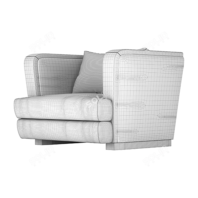 Comfortable Living Chair 3D model image 6