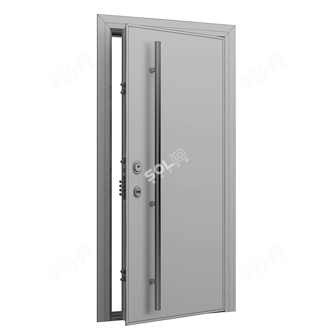 Aviation Comfort: Domani Solid Entry Door & Panels 3D model image 6