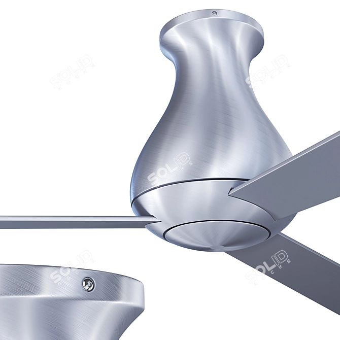 Altus Flush Mount Ceiling Fan | Sleek and Stylish 3D model image 4