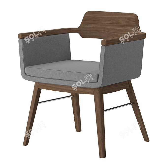 Modern Morgan Rio Meeting Chair 3D model image 1