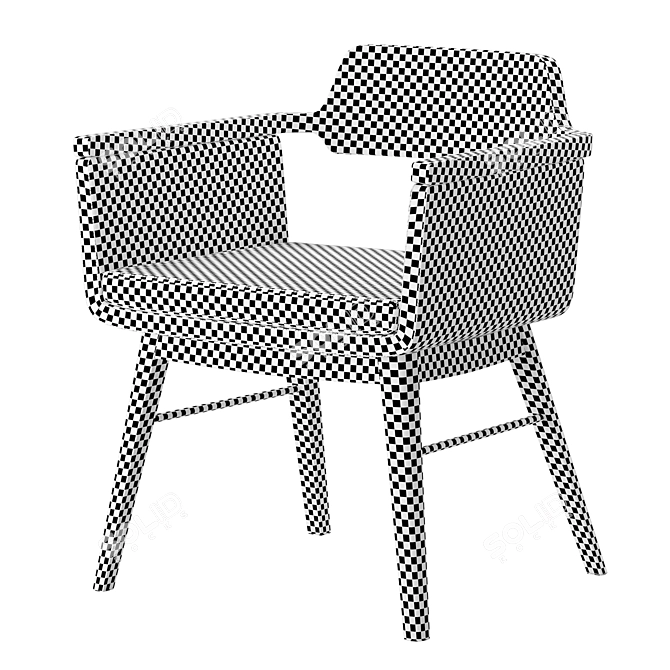 Modern Morgan Rio Meeting Chair 3D model image 2