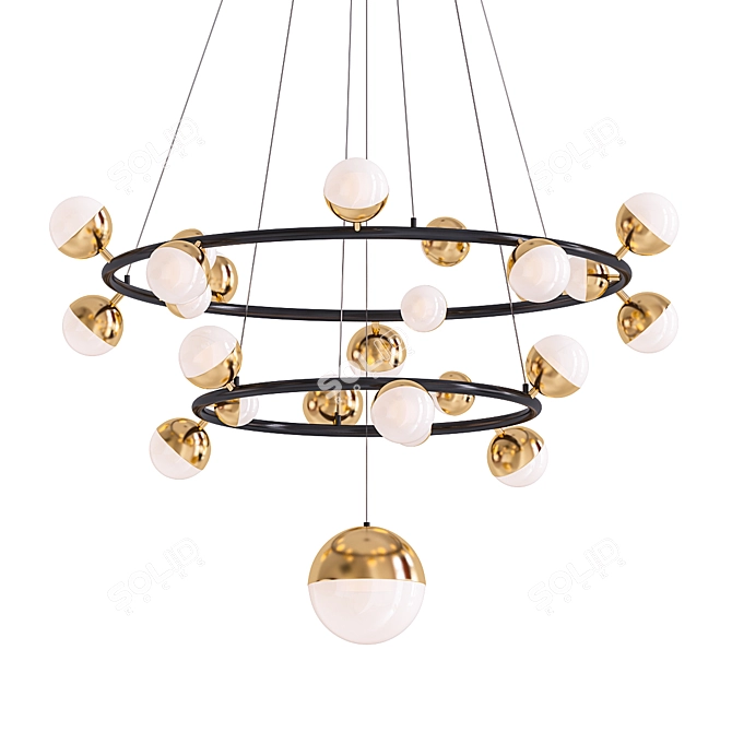 Merkury Pendant Light: Modern Millimeter Design 3D model image 1