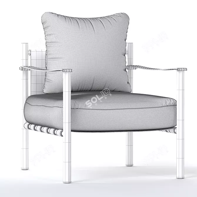 Minimalistic Iko Chair 3D model image 6