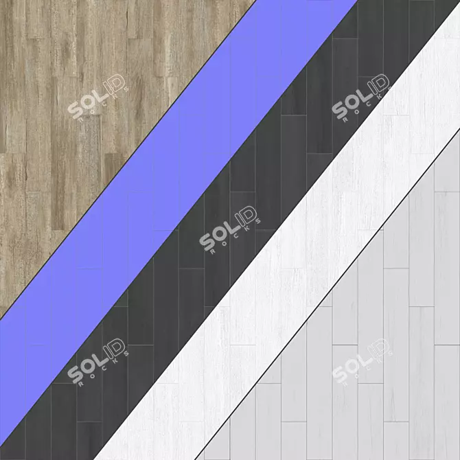 Premium Parquet Flooring: Standard & Herringbone Patterns 3D model image 3