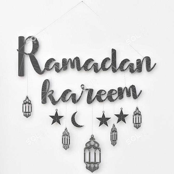 Elegant Ramadan Décor: Stunning 3D Designs 3D model image 3
