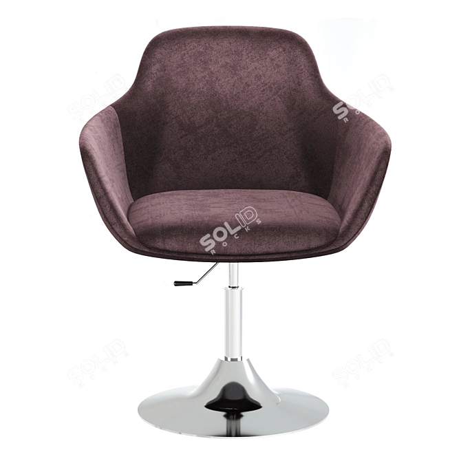 Sleek Macchiato Armchair 3D model image 2
