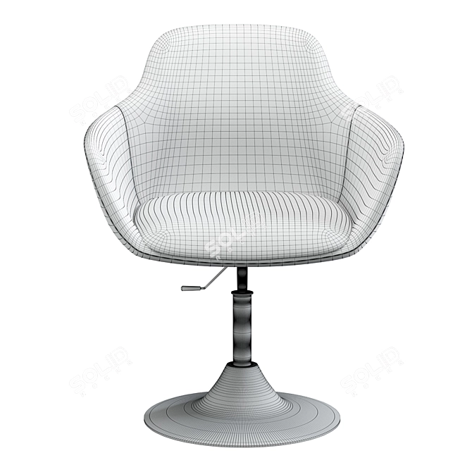 Sleek Macchiato Armchair 3D model image 3