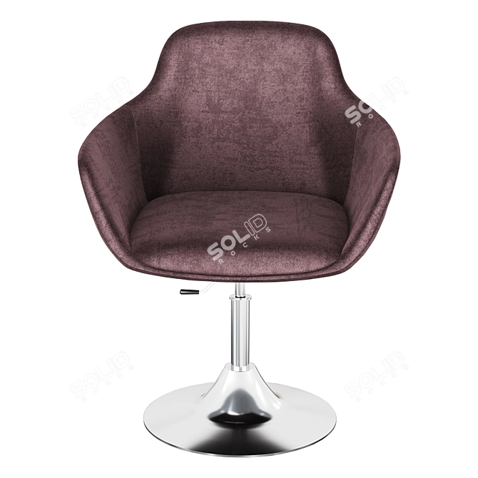 Sleek Macchiato Armchair 3D model image 5