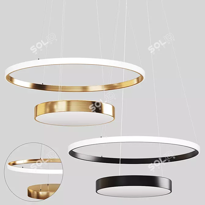 Large Hanging Lamp | D 50cm | Budget-Friendly Aliexpress 3D model image 1