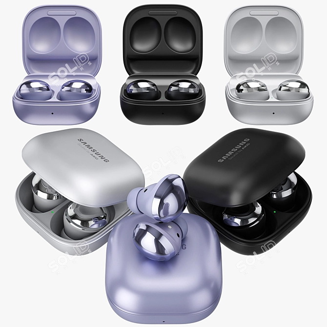 Immersive Sound Freedom: Samsung Galaxy Buds Pro 3D model image 4