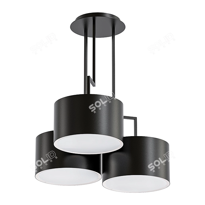 Modern Functional Ceiling Lamp 3D model image 1