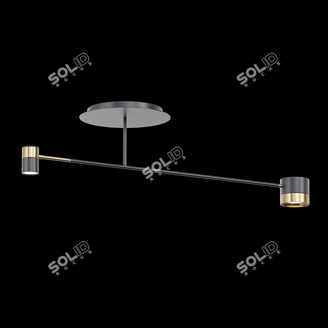 Bitten Ceiling Lamp: Modern Elegance 3D model image 2