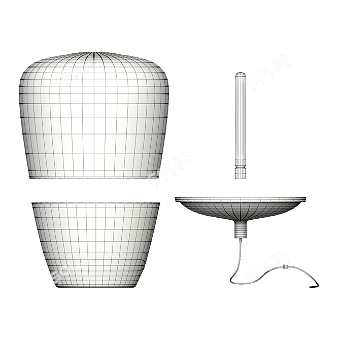 Zisiz Floor Lamp Trio Bundle - Modern Designs 3D model image 3
