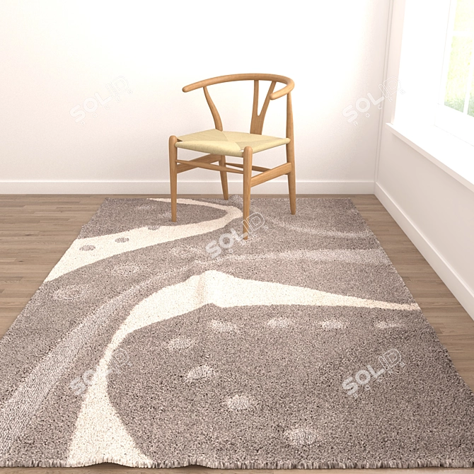 Versatile Rugs Set | 6 Variations 3D model image 3