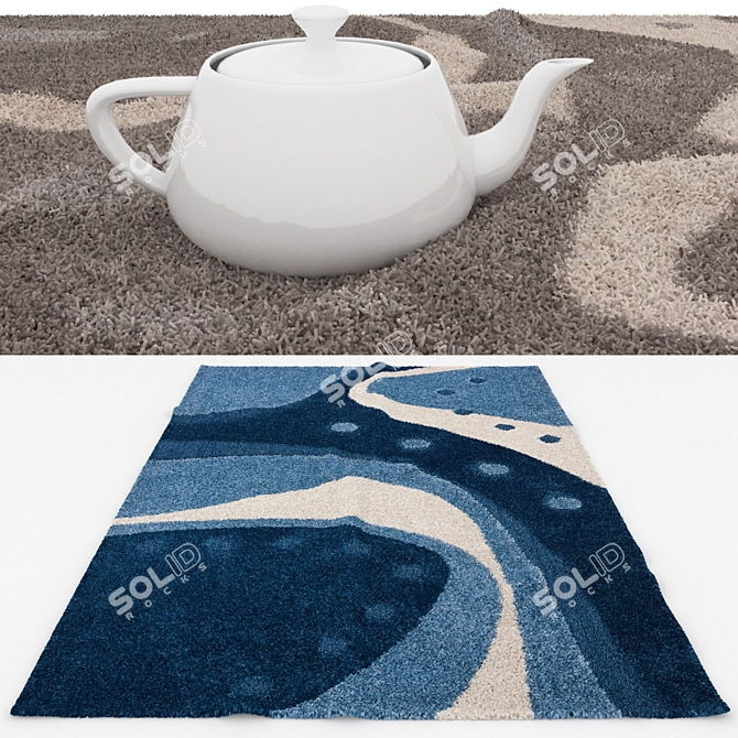 Versatile Rugs Set | 6 Variations 3D model image 4