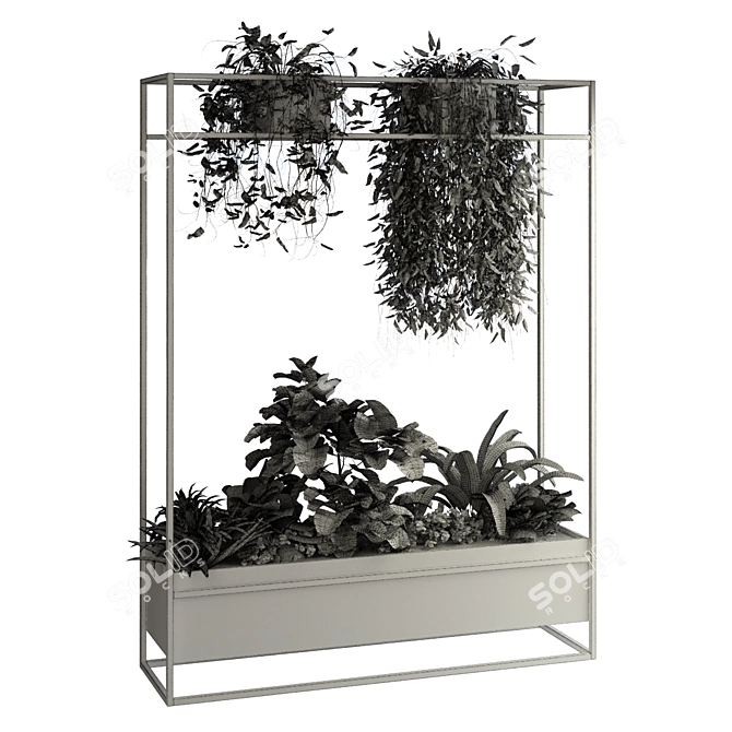 Botanical Bliss: 17-Piece Plant Set 3D model image 5