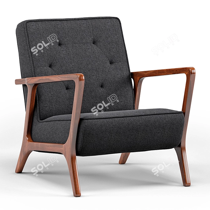 Elegant Eloise Accent Chair 3D model image 1