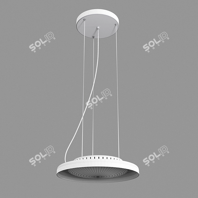 Elegant DOLME LED Pendant- A Modern Delight 3D model image 4