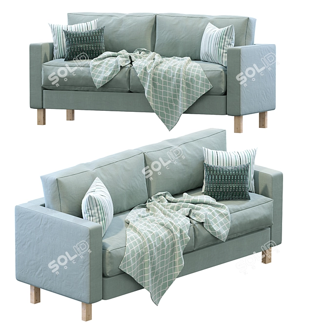 Stylish Karlstad Sofa by IKEA 3D model image 1