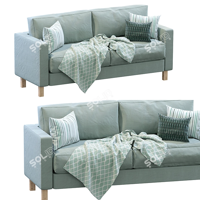 Stylish Karlstad Sofa by IKEA 3D model image 2