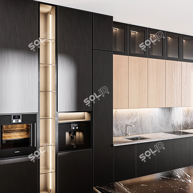 Modern Kitchen 2015 3D model image 2