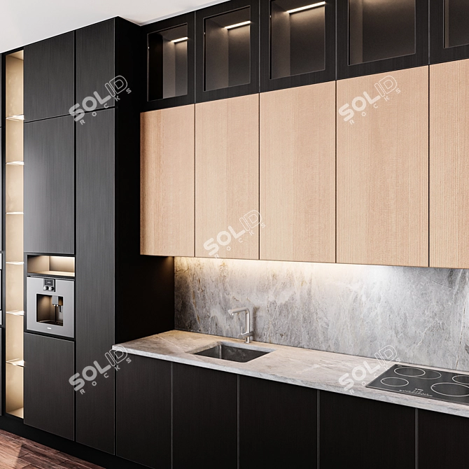 Modern Kitchen 2015 3D model image 3