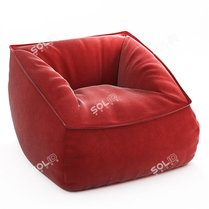 Cozy Vegan Caramel Lounger 3D model image 11