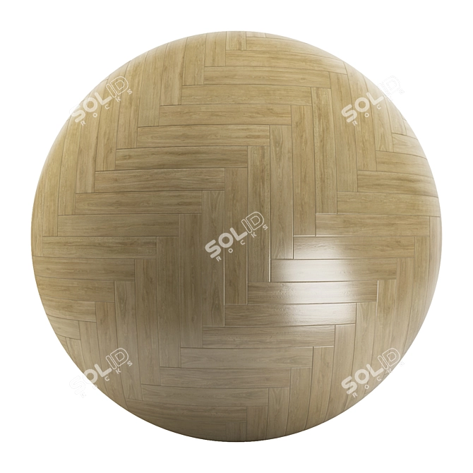 Versatile Parquet Designs: Standard & Herringbone 3D model image 2