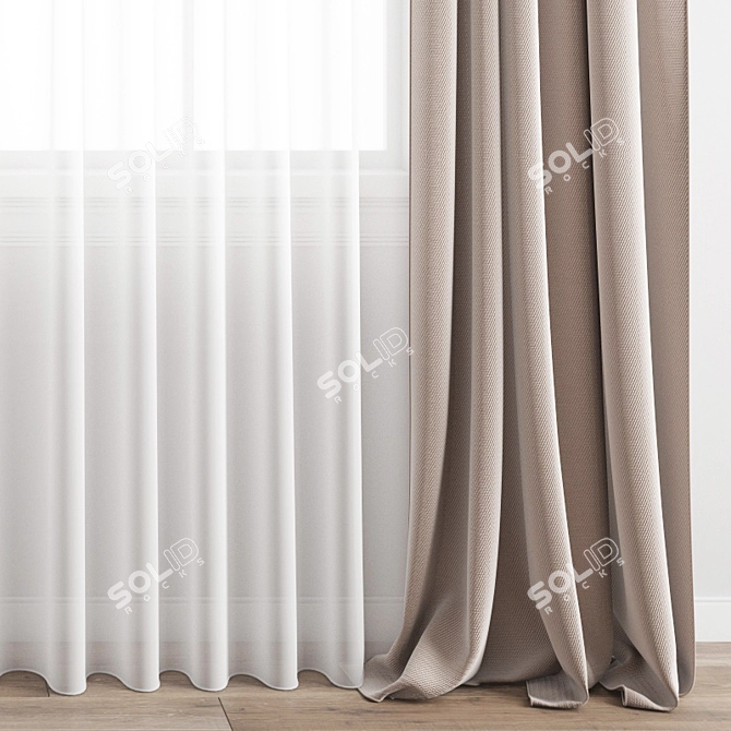 Poly Curtain Model Bundle 3D model image 3