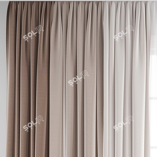 Poly Curtain Model Bundle 3D model image 4