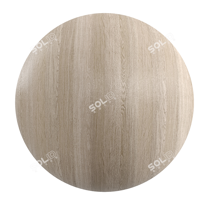 Cream Gray Oak Wood Texture 3D model image 1