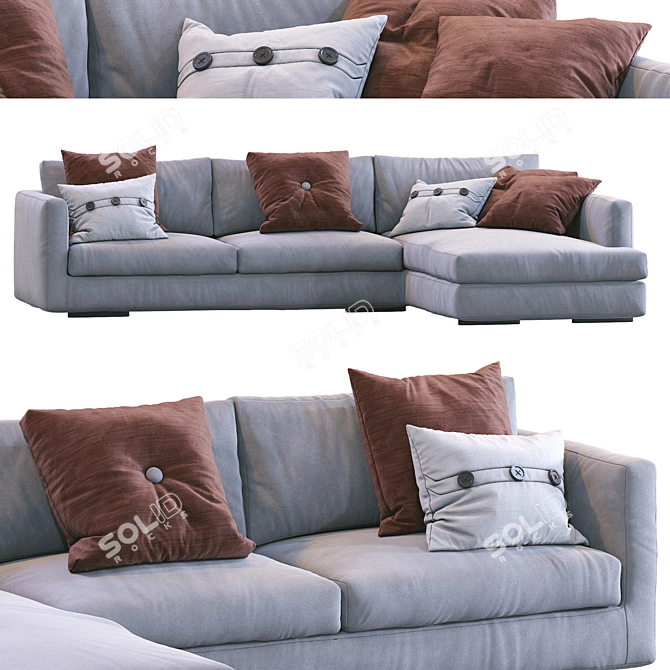 Modern Flexform Sofa Magnum 3D model image 3