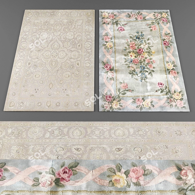 Elegant Rug Collection 3D model image 3