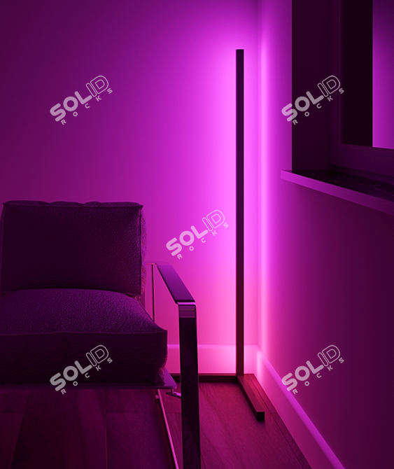 Sleek Kona Floor Lamp 3D model image 1