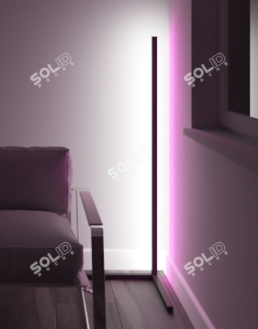 Sleek Kona Floor Lamp 3D model image 3