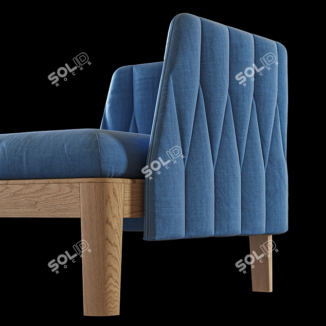 Calypso Lounge 210: Elegant Outdoor Seating 3D model image 5