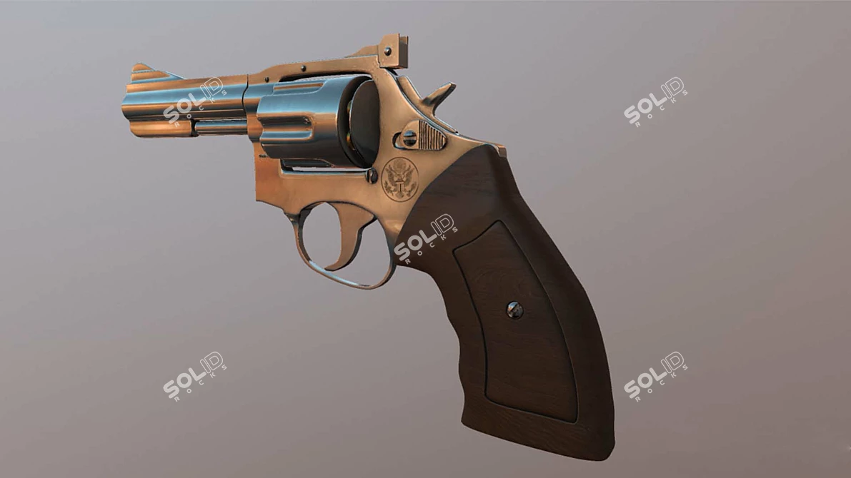 American Revolver: Classic Firepower 3D model image 2