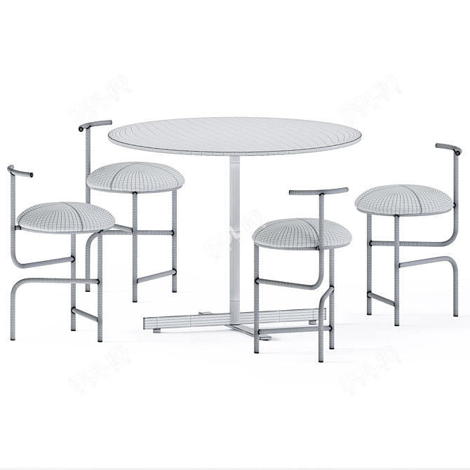  Round Table Gathering: Alma Design 3D model image 7
